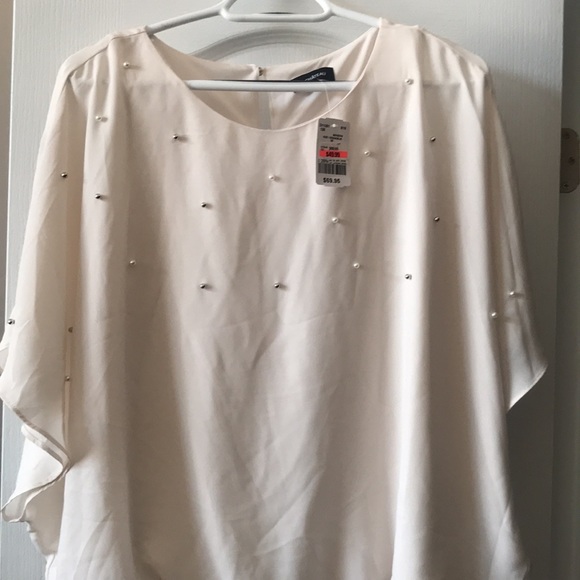 Pearl Embellished Chiffon Top - Picture 5 of 9